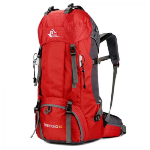 Σακίδιο πλάτης 60L για Ορειβασία Κάμπινγκ Πεζοπορία Ψάρεμα Y8-FK294 - Red